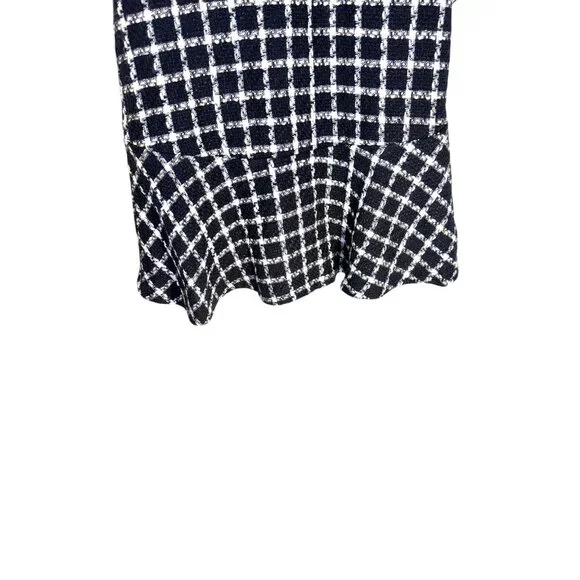 Free Assembly Black & White Checked Short Sleeve Dress Size L - Picture 5 of 8